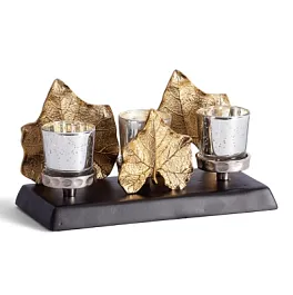 Подсвечник Secret de Maison Мапле1/Maple1 (мод. 9373), алюминиевый сплав, золотой, черный/gold, black powder coated - Фото предпросмотра