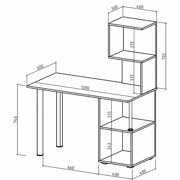 Стол компьютерный Имидж-66 - Вид 2
