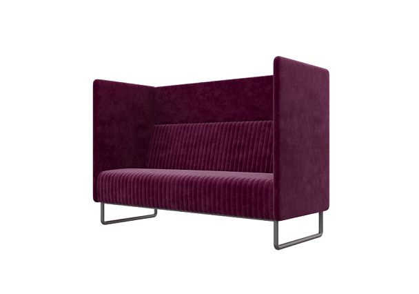 Bronks Диван двухместный BROS-2 Velvet lux 65/Металл Черный 1715*760*1180 - Вид 1