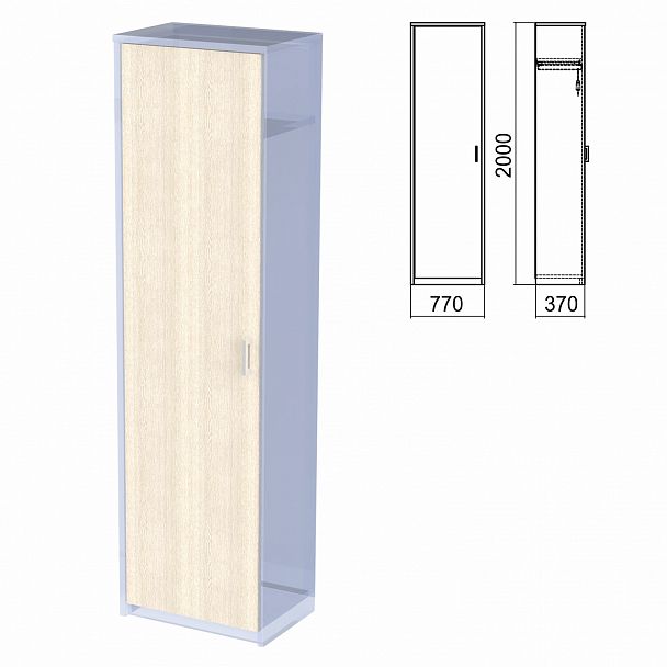 Шкаф для одежды ЧАСТЬ 2 "Арго", 560х370х2000 мм, ясень шимо - Вид 2