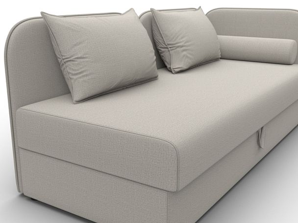 Тахта Лига-094 НПБ Рогожка бежевый - Вид 4