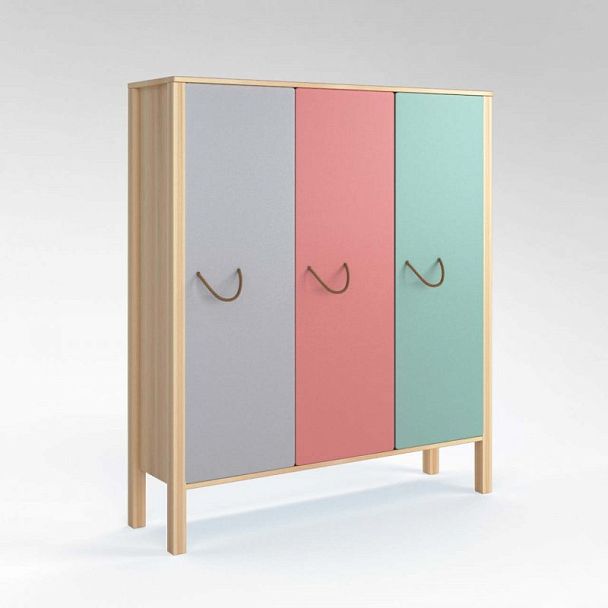 Шкаф 3-секционный детский Скандинавия - Вид 3