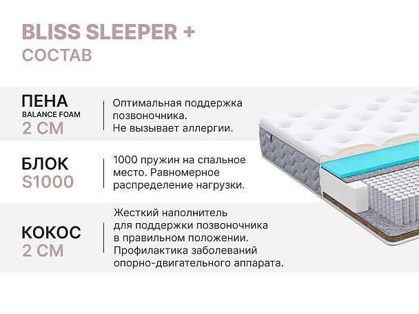 Матрас Димакс Bliss Sleeper + 140х200 - Вид 5