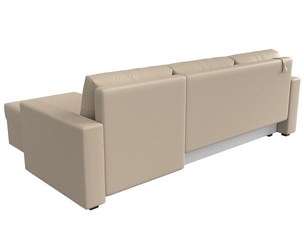 Угловой диван Траумберг Лайт правый (полностью экокожа бежевая) - Вид 6