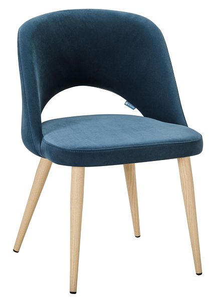Стул Lars Diag blue/нат.дуб - Вид 1
