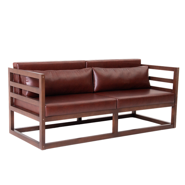 Диван лофт Магнус мини, экокожа Brown - Вид 2