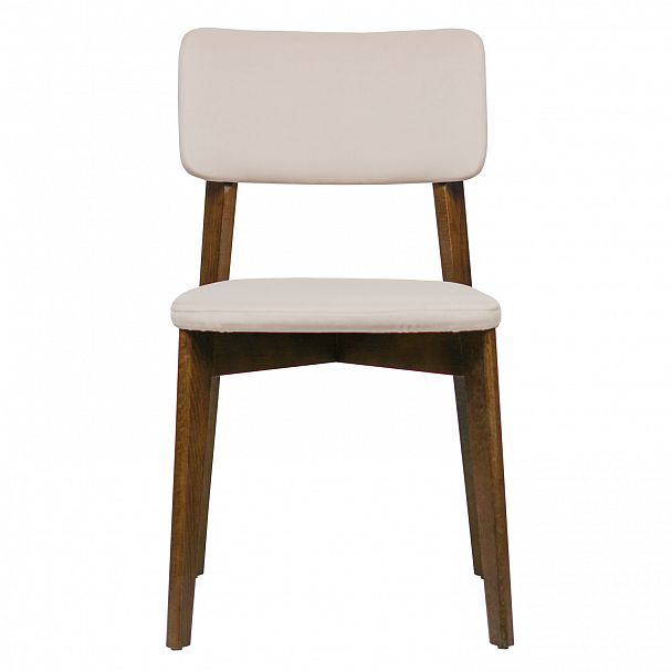 Стул Topas, велюр Velutto-04 светло-бежевый, старинный орех - Вид 3