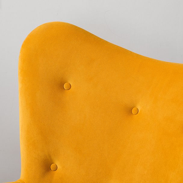 Кресло Хайбэк желтый/венге - Вид 12