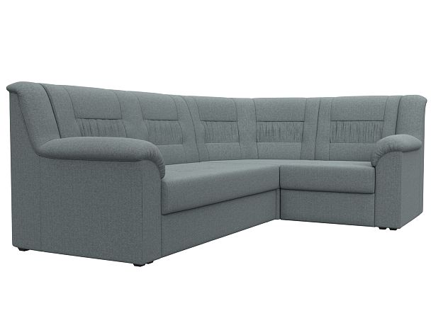 Диван угловой Карелия правый угол Рогожка серый - Вид 3