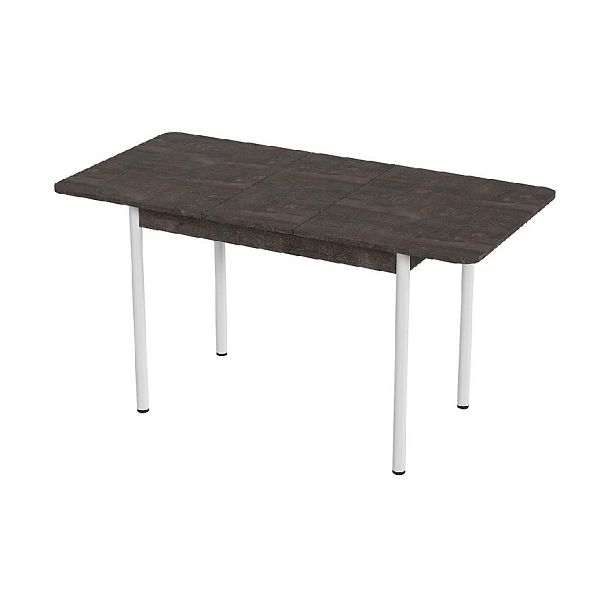 Стол Лион 2 ЛДСП (Подстолье прямое белое) НЕ ВЫБИРАТЬ Железный камень - Вид 2