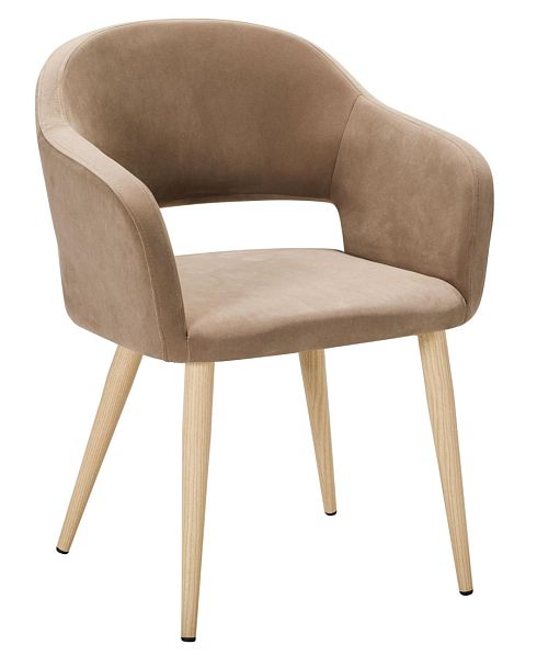 Кресло Oscar Diag beige/нат.дуб - Вид 1