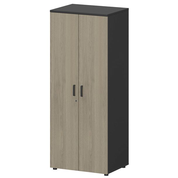 Шкаф для одежды СМШ-58-6ШД Тип1 Графит/Кронберг 792x594x1990 Смарт - Вид 1