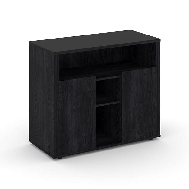 Касл Греденция CS.D-GR-1 Каштан Тоскана/Лакобель Black 1202*450*1011 - Вид 1