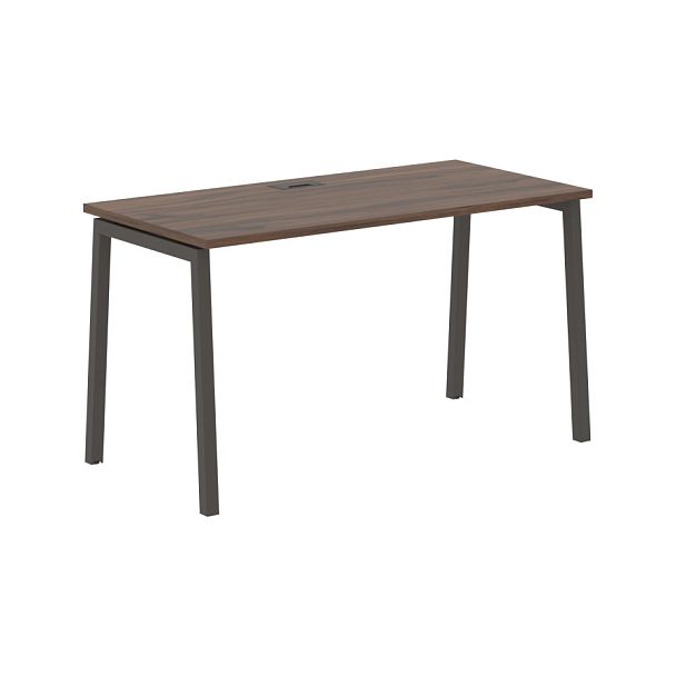 Стол прямой ELST 1367 Дуб Денвер тёмный/Мокко 1360х670х750 EDIS - Вид 1