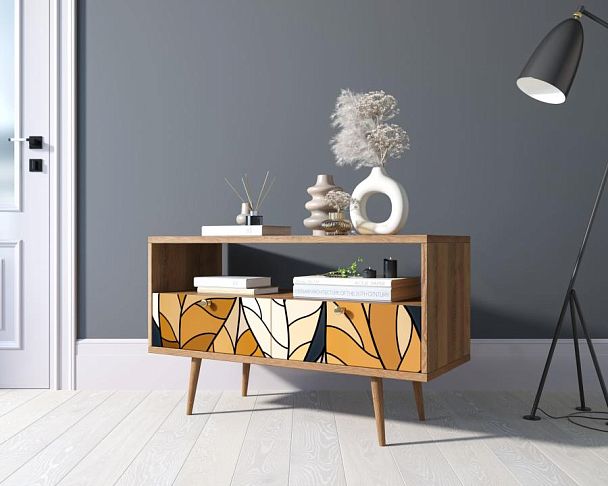 Консоль Berber с двумя ящиками принт 08 арт BB22/Print_08 - Вид 3