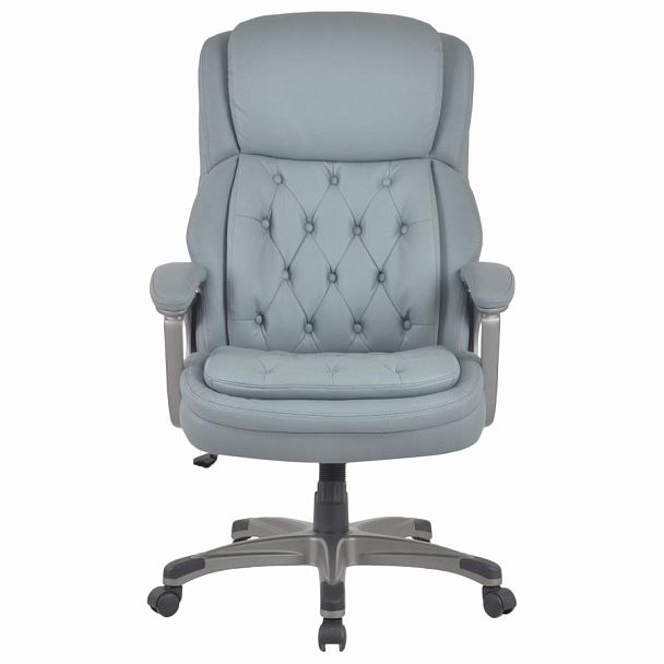 Кресло BRABIX PREMIUM "Regal EX-557", НАГРУЗКА до 150 кг, пружинный блок, экокожа, серое, 532946 - Вид 5