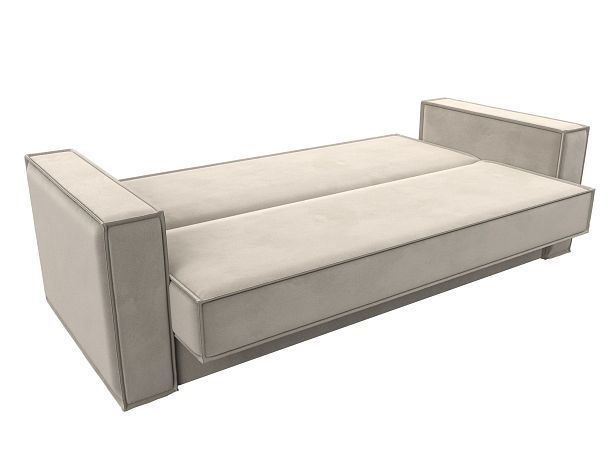 Диван-книжка Куба Микровельвет бежевый - Вид 7