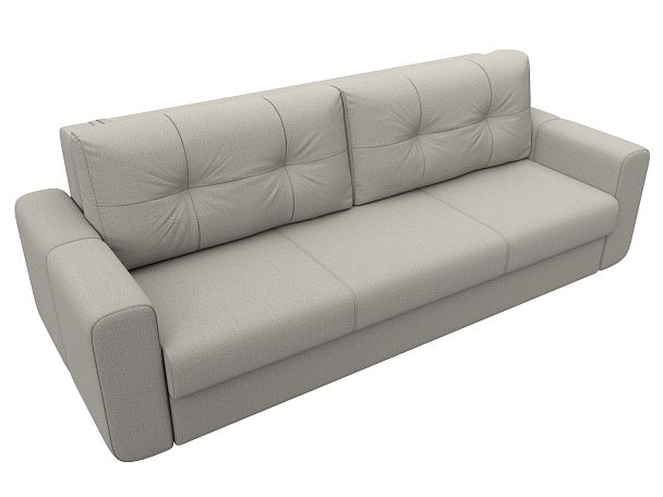 Диван прямой Лига-031 Рогожка бежевый - Вид 5