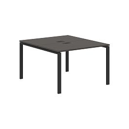 Стол 2-х местный EUWST 1113 Мокко/Черный 1160х1346х750 EDIS - Фото предпросмотра