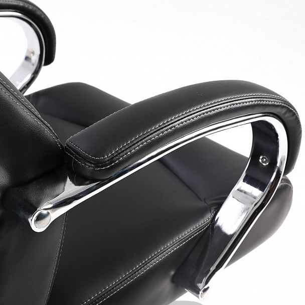 Кресло офисное BRABIX PREMIUM "Total HD-006", НАГРУЗКА до 180 кг, экокожа, хром, черное, 531933 - Вид 8