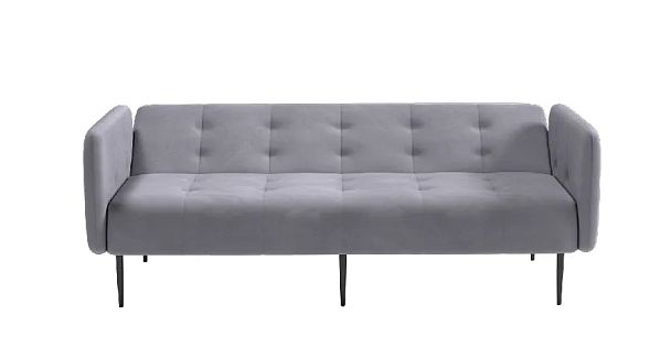 Monaco диван-кровать прямой с подлокотниками, трехместный, бархат 03 - Вид 3