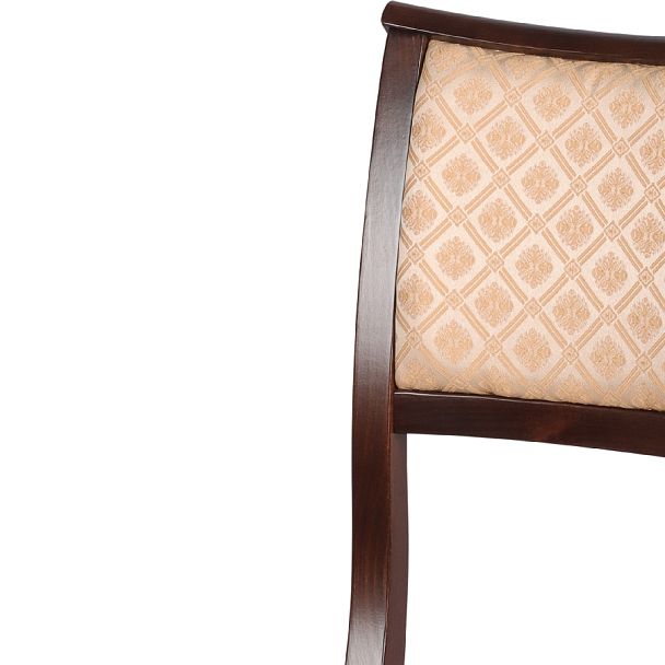 Стул деревянный с мягким сиденьем Камир Темный орех/Бежевый жаккард - Вид 6