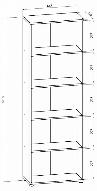 Шкаф комбинированный Офис ОФ-301К - Вид 2