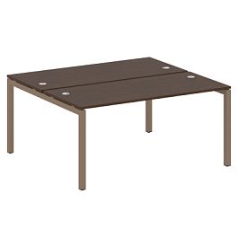 Metal System Quattro Р. ст. на П-образном м/к 50БП.РАС-СП-2.4 Венге/Мокко металл 1600*1475*750 - Фото предпросмотра