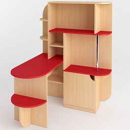 Стол-стеллаж Знайка, Цветной - Фото предпросмотра