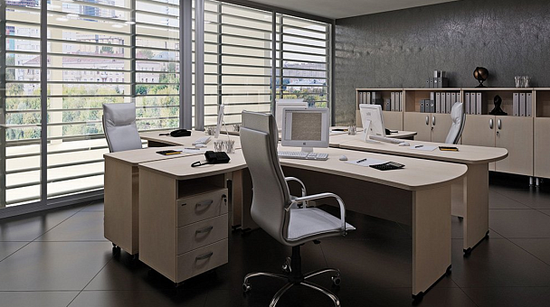 Стол угловой L,R 1600 Берлин Орех Вармия/Серый УРМ 160 L\R - Вид 5