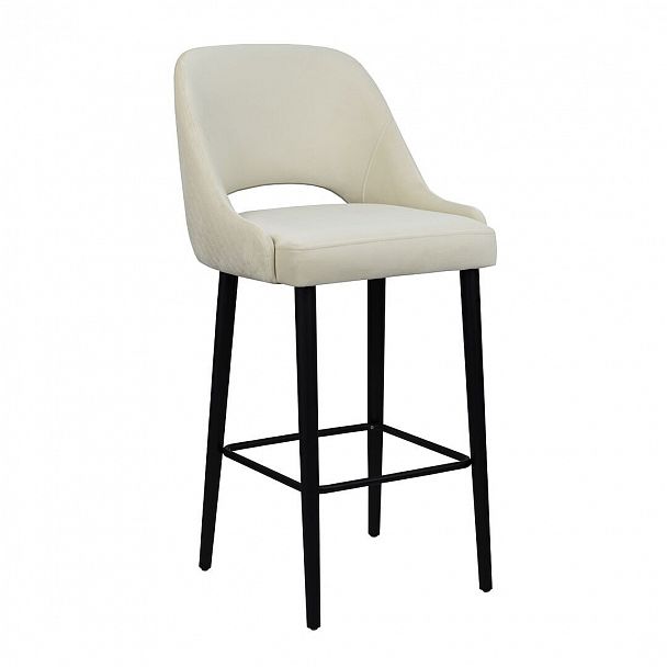 Полубарный стул Мила, белый - Вид 1