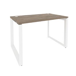 Onix Стол рабочий на О-образном м/к O.MO-SP-2.7 Тиквуд темный/Белый металл 1180*720*750 - Фото предпросмотра