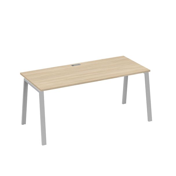 Стол письменный на металлокаркасе TRE A4 А4 Б3 026 БП дуб скандинавский / металлокаркас серый - Вид 1