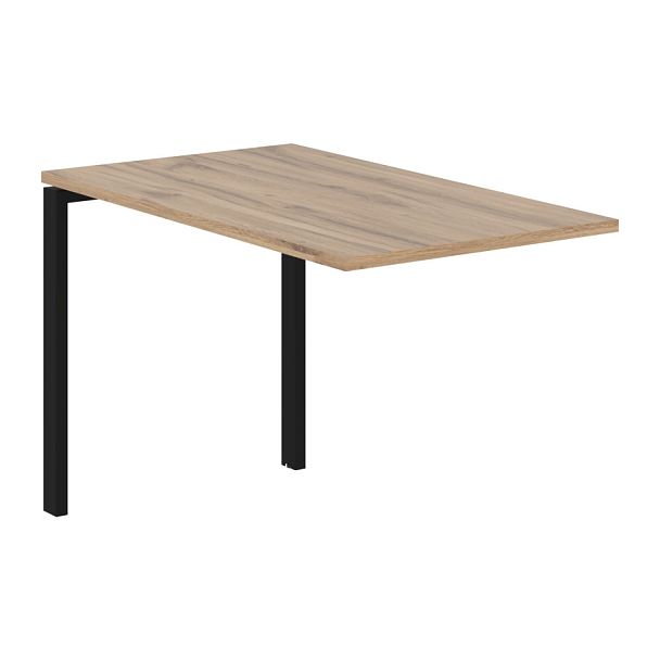 Брифинг-приставка EUB 1167 Дуб Денвер светлый/Черный 1160х670х750 EDIS - Вид 1