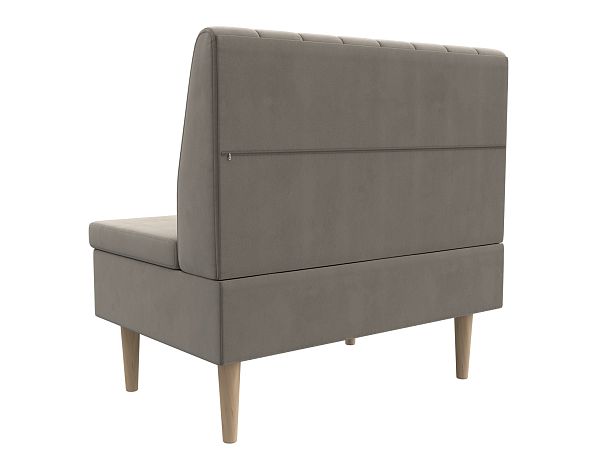 Диван прямой Мини Микровельвет бежевый - Вид 5