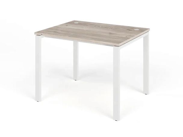 TANDEM RTD059-MK-100-MA Стол прямой на металлокаркасе ун-й 1000х800х750 Дуб Маувелла/Белый - Вид 1