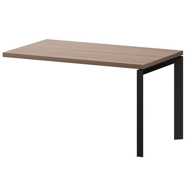 Конференц-приставка на металлокаркасе КТМ-03.38 Темный шимо 1350x800x750 Акцент - Вид 1