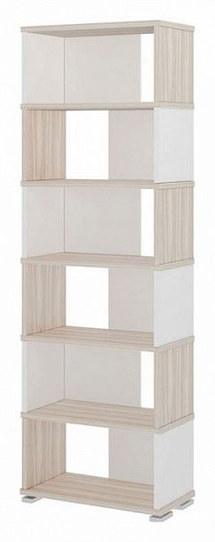 Стеллаж СБ-10/6 Карамель/Белый - Вид 1