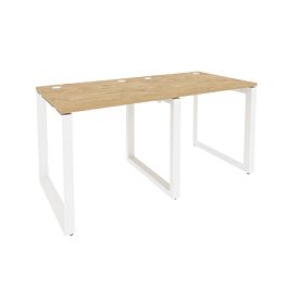 Onix Рабочая станция на О-образном м/к O.MO-RS-2.0.7 Тиквуд светлый/Белый металл 1560*720*750 - Фото предпросмотра