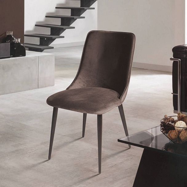 Стул Joe, бархат антрацит 14 - Вид 5