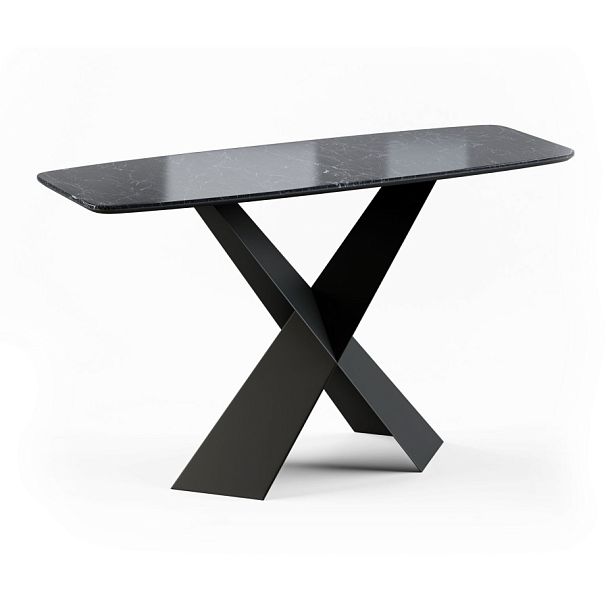 Консоль Tyler 130 керамика глянцевая, черная - Вид 1