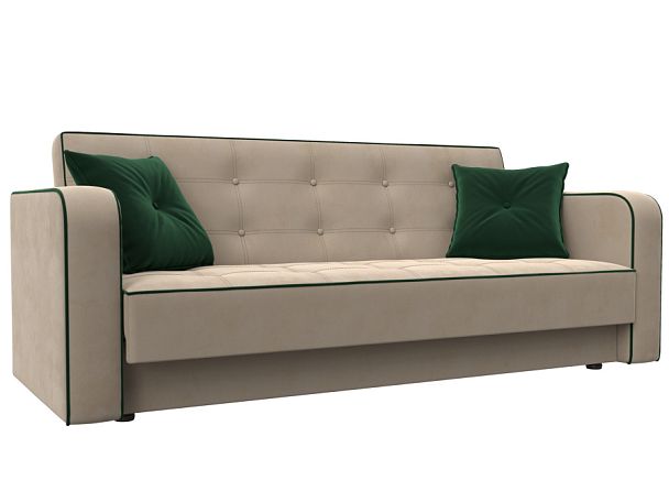 Диван-книжка Тур Велюр бежевый - Вид 1