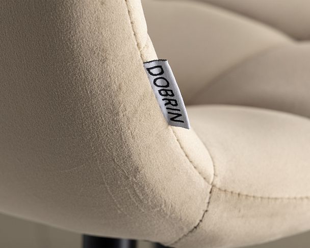 Стул барный DOBRIN NICOLE (черные матовые ножки, мокко велюр (108-104)) - Вид 8