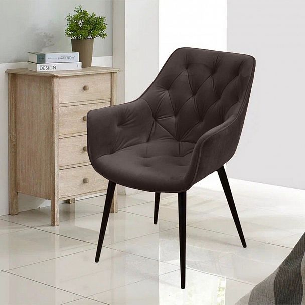 Стул Archi, бархат антрацит 14, опора конус - Вид 8