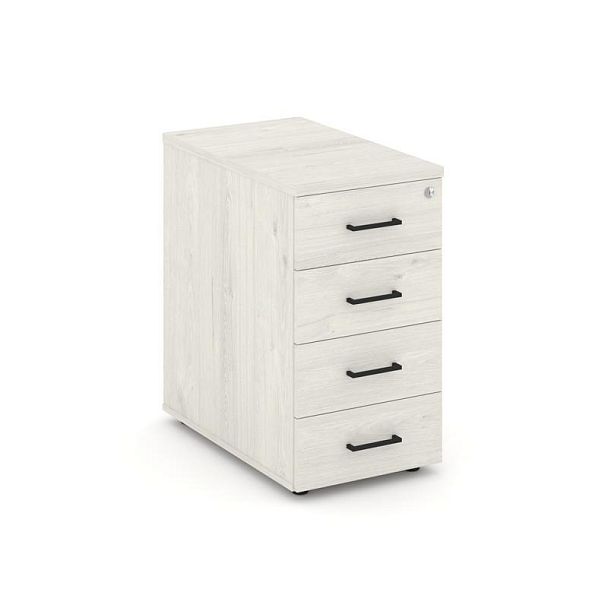 Стайл Проджект Тумба опорная/приставная SN.TOP-001 Дуб Наварра/Черный Ручки 416*600*750 - Вид 1