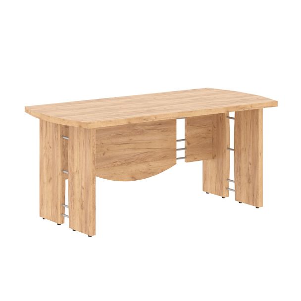 Стол руководителя В 102 Дуб Бофорд 1700*800*750 BORN - Вид 1