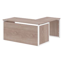 Стол угловой XQPCT 1615H Дуб Сонома/Белый 1600х1500х750 XTEN-QP - Фото предпросмотра