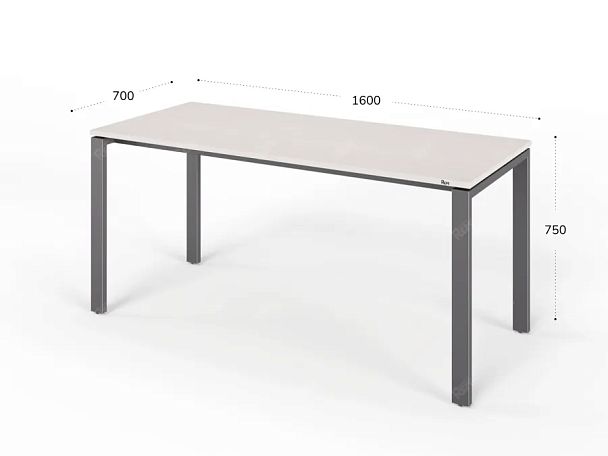 ЛАЙТ / LIGHT RLG014-16x7 Прямоугольный стол 160x70x75 Дуб Молочный - Вид 2