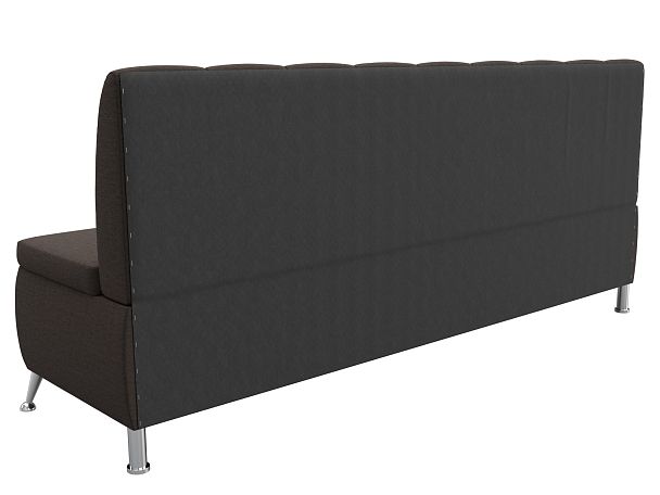 Диван кухонный прямой Кантри Рогожка коричневый - Вид 7