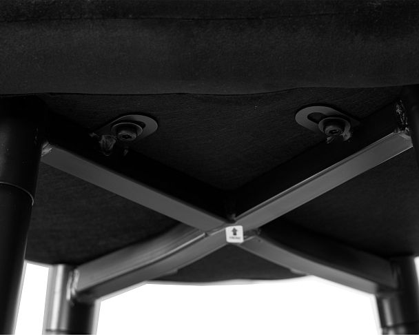 Стул полубарный DOBRIN OLIVIA (черные матовые ножки, черный велюр (108-77)) - Вид 8